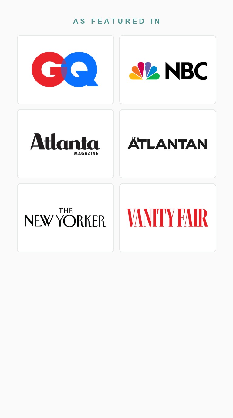 ANEWU press coverage: Vogue, GQ, NBC, Atlanta Magazine, The Atlantan, The New Yorker and Vanity Fair