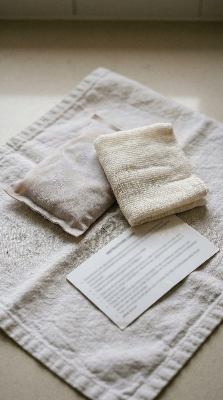 A home recovery kit with post-op instructions